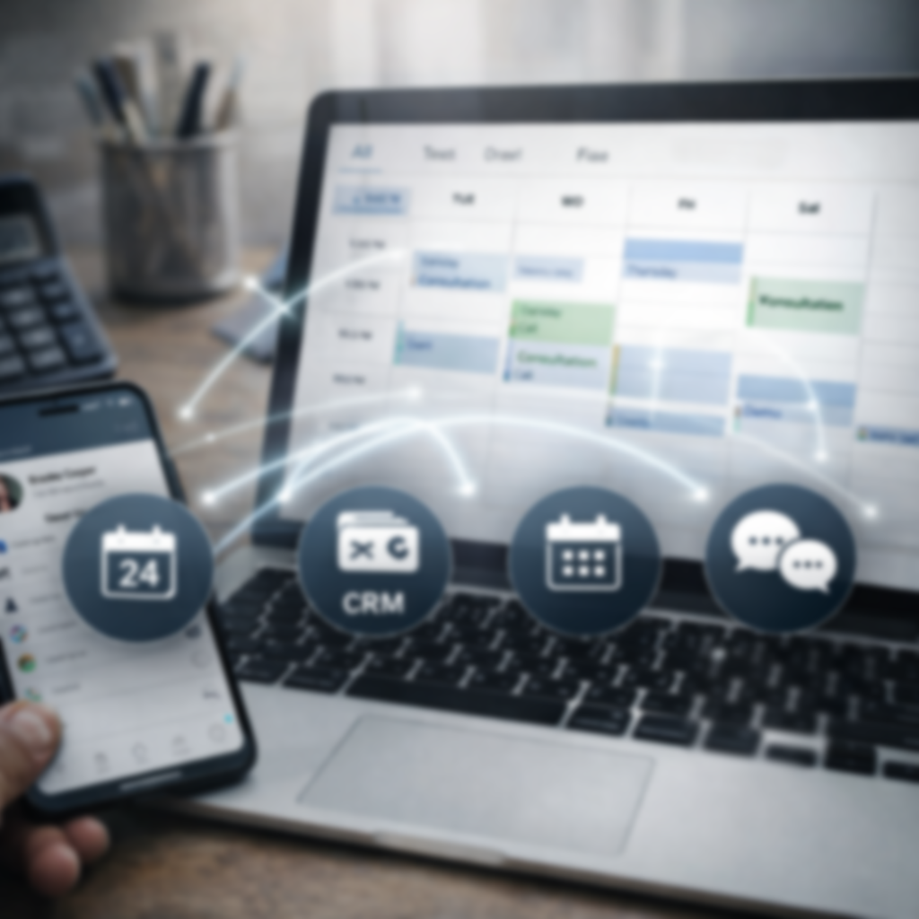 laptop with calendar on the screen